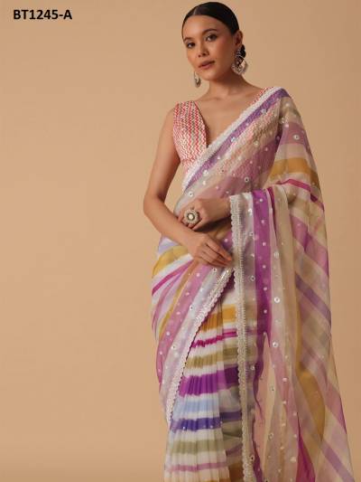 BT BT1245 COLOUR’S DESIGNER GEORGETTE SAREE WHOLESALER IN INDIA